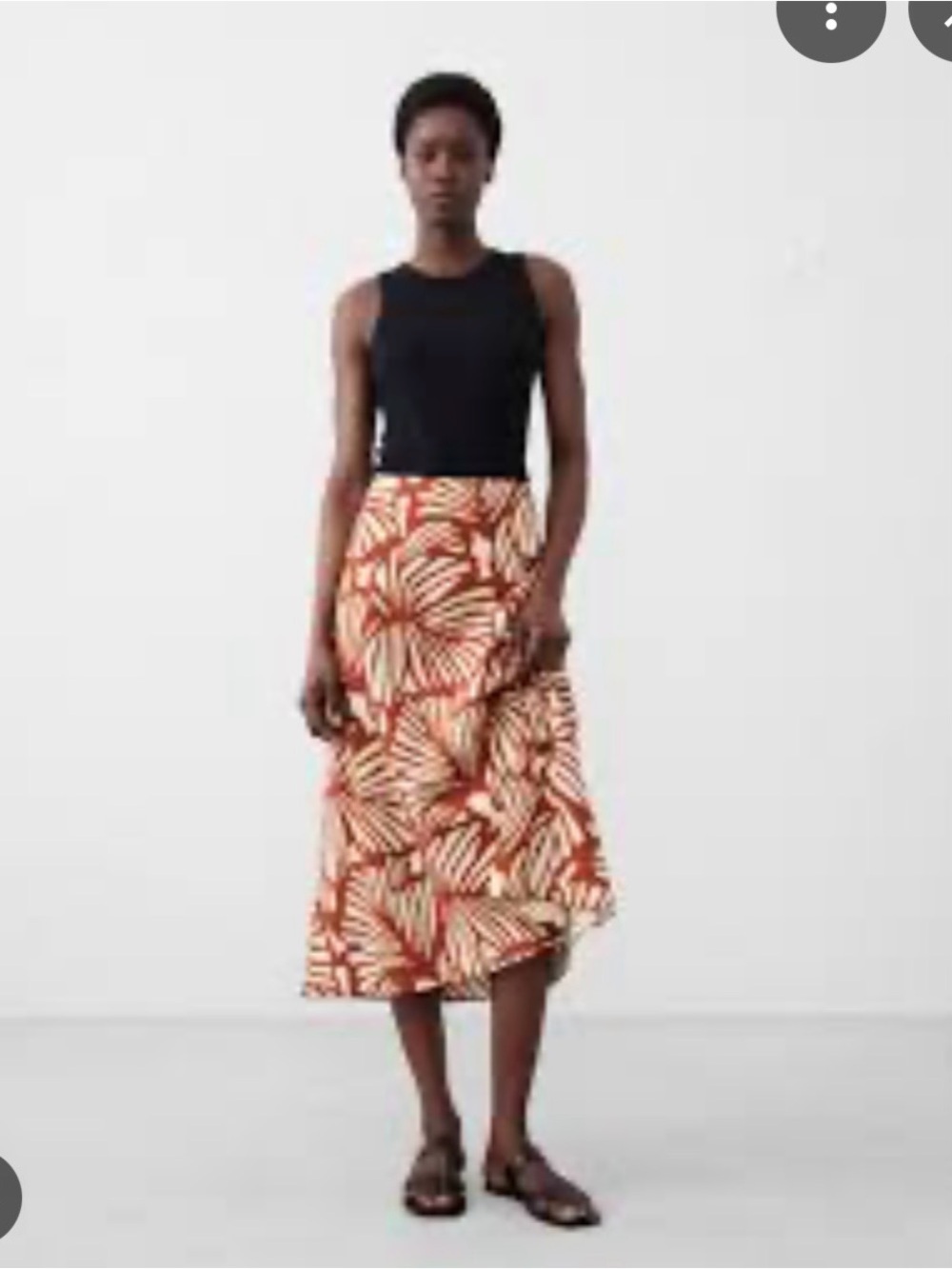 Banana Republic Linen Blend Midi Skirt